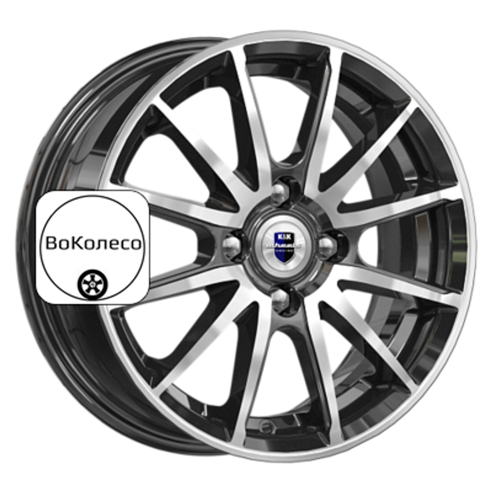 5,5x14/4x100 ET38 D67,1 Квант (КС960) Алмаз черный K&K