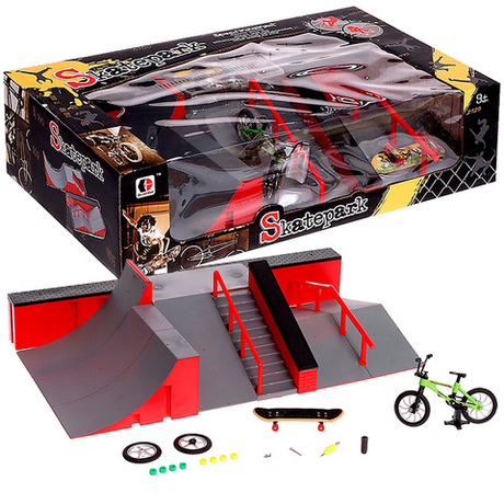 Скейтпарк большой ЭКСТРЕМАЛ фингерборд и фингербайк