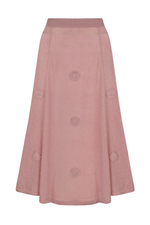 Лиловая юбка из мохера