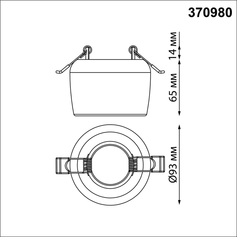 370980 SPOT NT24 618 белый гипс Светильник встраиваемый IP20 GU10 50W 220V YESO