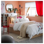Кровать с ящиком для хранения - IKEA MALM, 200х180 см, под беленый дуб, МАЛЬМ ИКЕА