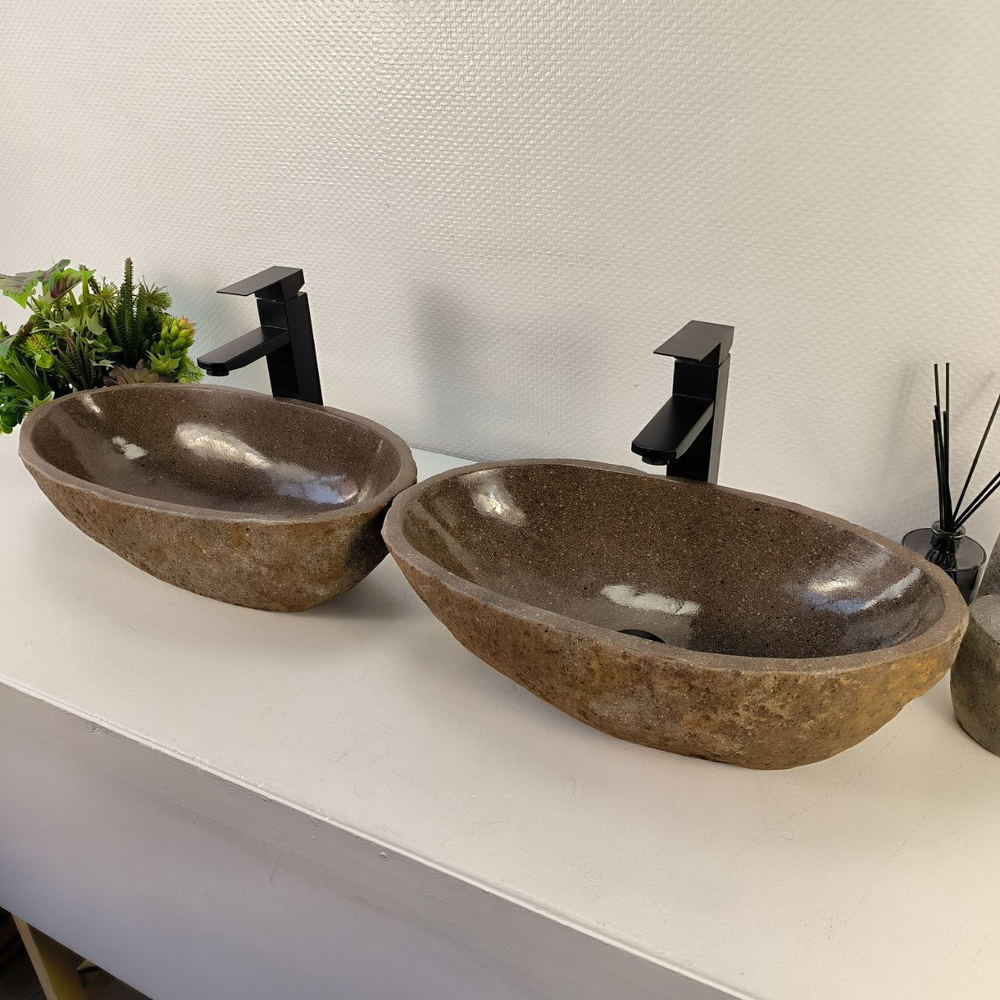 Раковина из речного камня ПАРА! RS-65543 51*28*15 0865