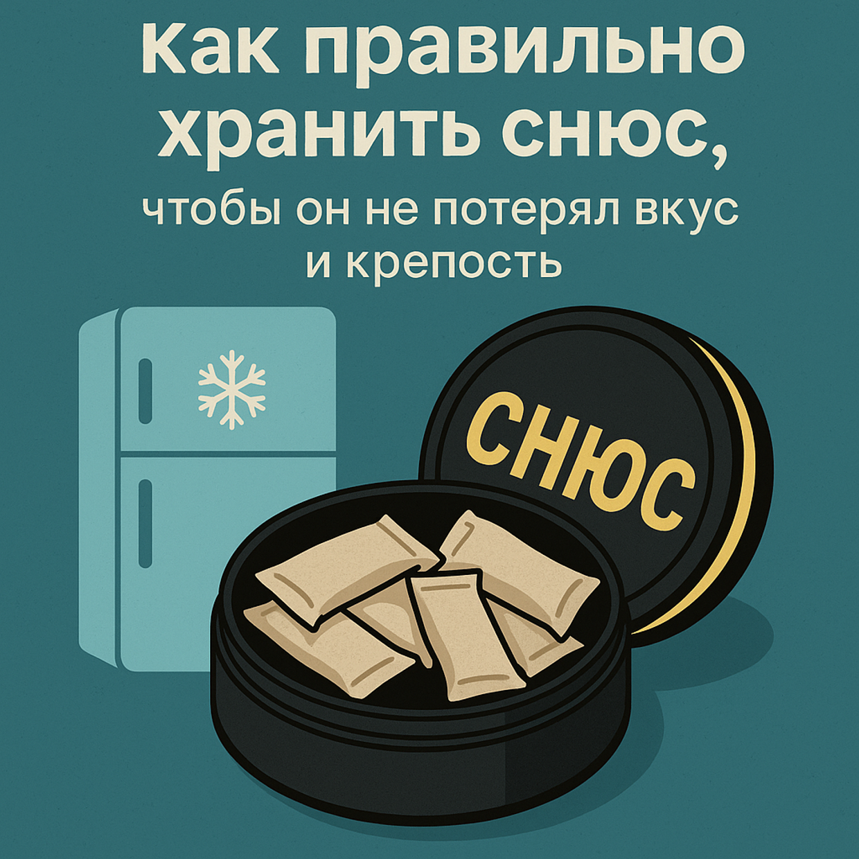 Как правильно хранить снюс, чтобы он не потерял вкус и крепость