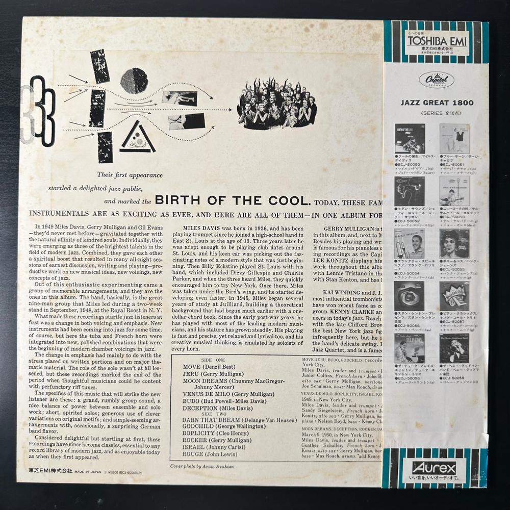 Miles Davis ‎– Birth Of The Cool (Япония 1980г.)