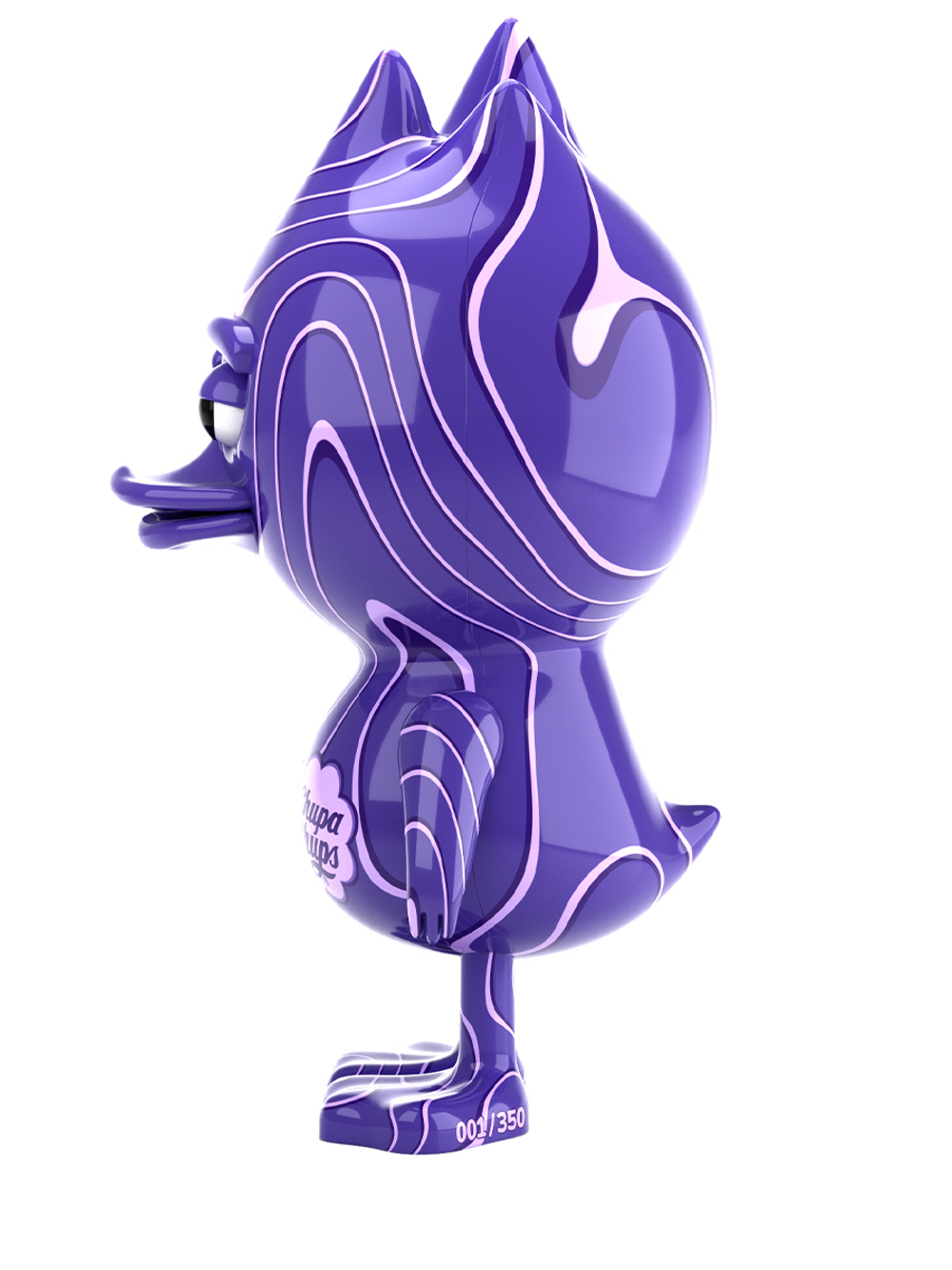 TUD TOY The Ugly Duck x Chupa Chups СТАТУЭТКА ДЕКОРАТИВНАЯ ФИОЛЕТОВАЯ, M