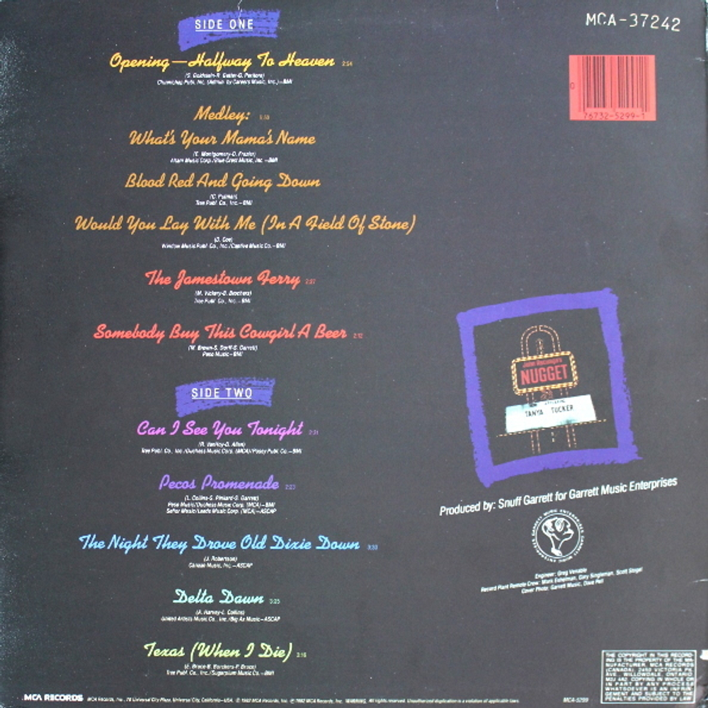 Tanya Tucker / Live (LP)