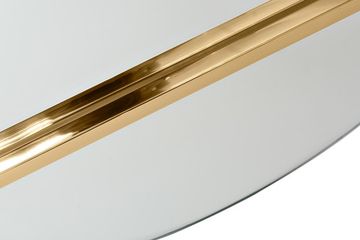 KFG096 Зеркало круглое с металл. вставками золото d80см