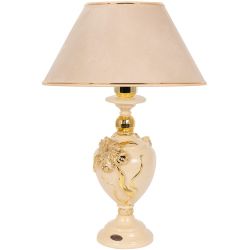Настольная лампа Флер де Лис Айвори с абажуром №38 Айвори
