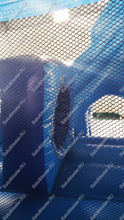 Детский надувной батут "Границы радости", синий, 3,5*3*3 м