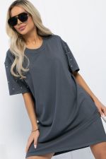 Платье Жемчужина коллекции (графит) П13312-1М LT Collection