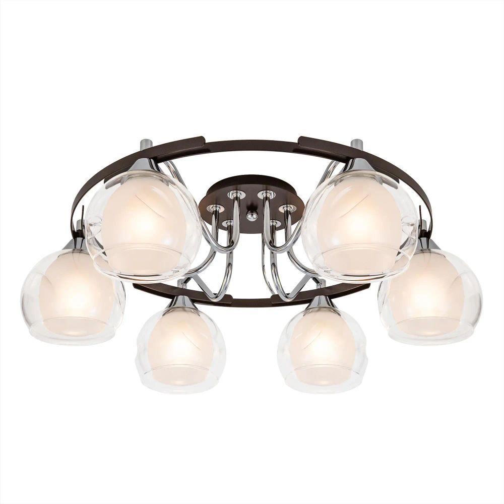 Citilux Остин CL115165 Люстра потолочная Венге Хром