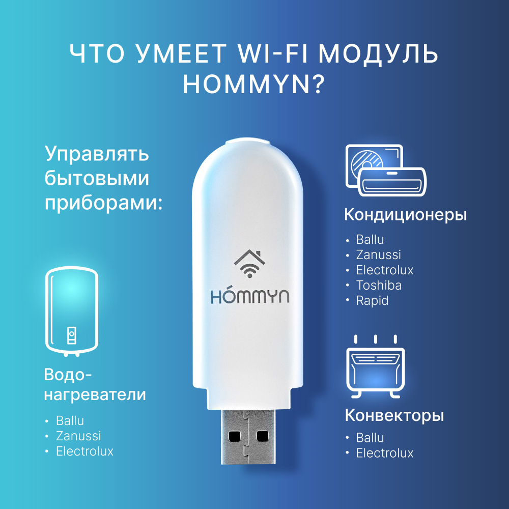 Комплект 2 шт модуль съемный управляющий Hommyn HDN/WFN-02-01