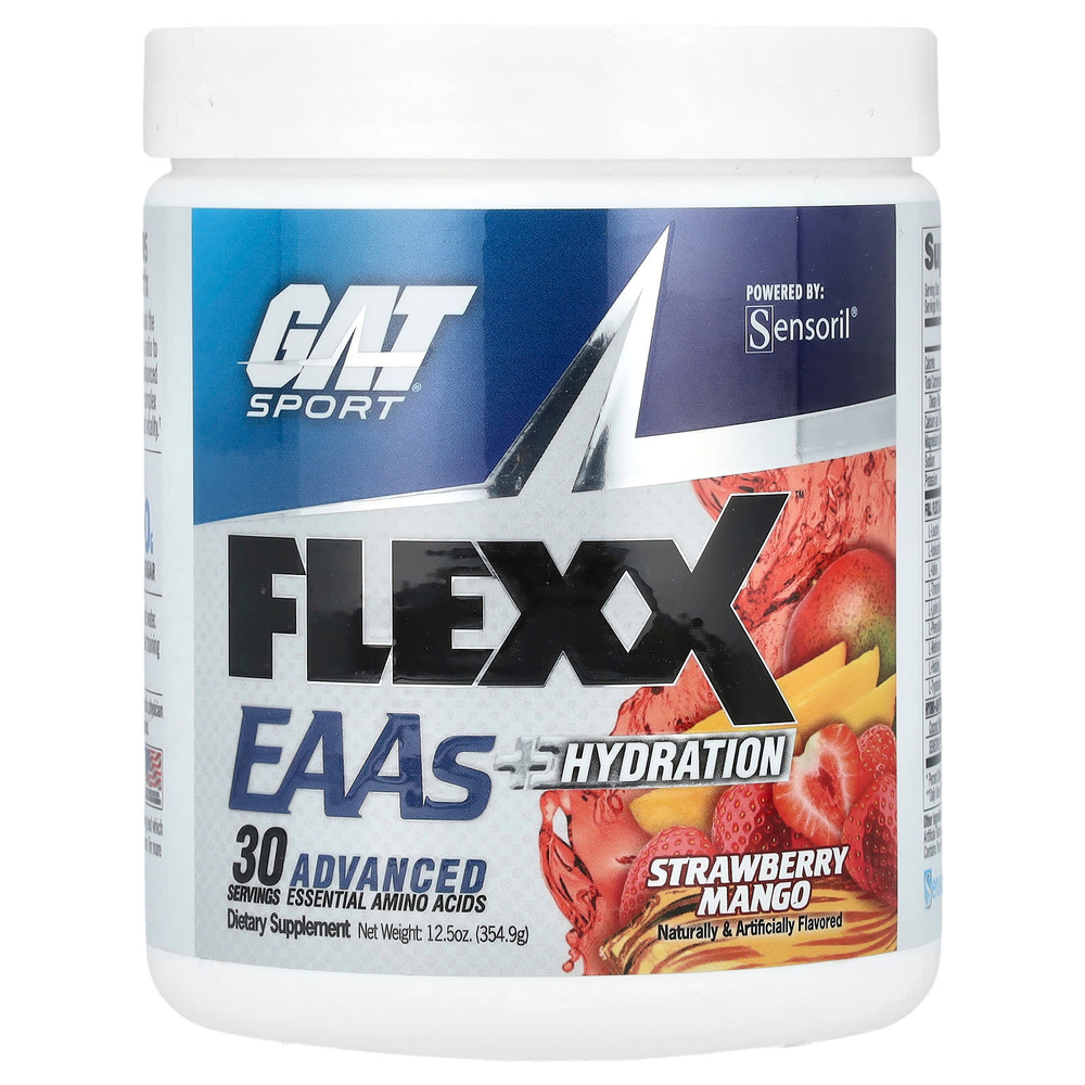 GAT, Flexx EAA + Hydration, клубника и манго, 354,9 г (12,5 унции)