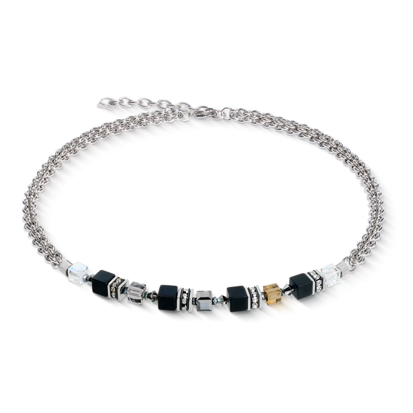 Колье Coeur de Lion Black-Silver 3021/10-1317