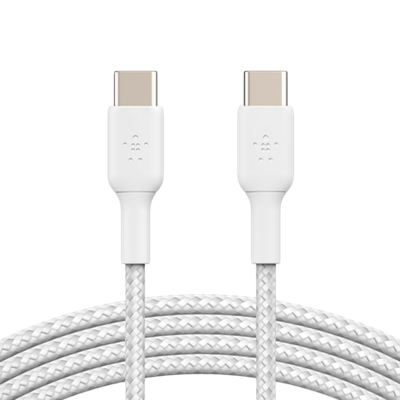 BELKIN USB-C to USB-C Cable Braided, 1M, White