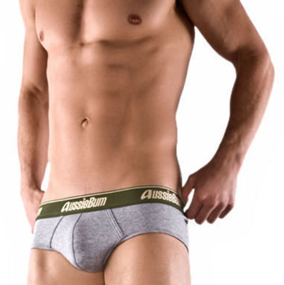 Мужские трусы брифы Aussiebum Cotton Soft Brief Mountain Grey