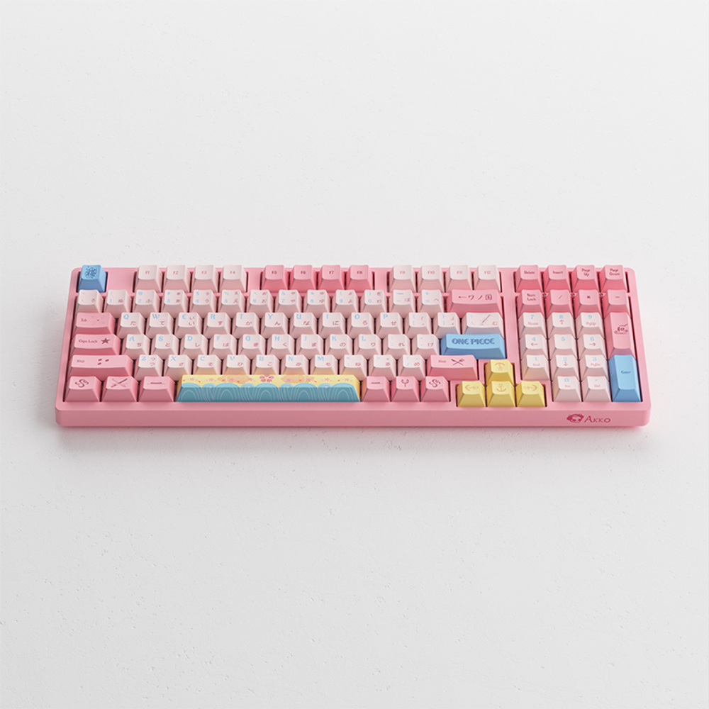 AKKO 3098B Doraemon Macaron  3 Modes RGB Hot Swap  Akko CS Jelly blue Switch,Cherry profile keycap