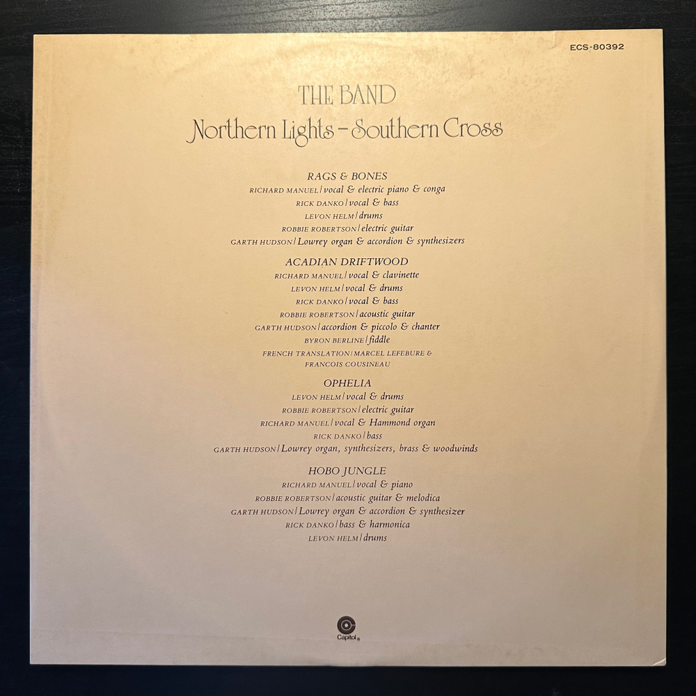 The Band - Northern Lights-Southern Cross (Япония 1975г.)