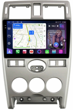 Магнитола для Lada Priora 2007-2013 (рамка серебро) - FarCar BM3112M монитор 9.5" QLED на Android 14, TS10, 4+32Гб, CarPlay, 4G SIM-слот