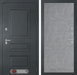 Дверь с терморазрывом входная Лабиринт ATLANTIC 21 Бетон светлый