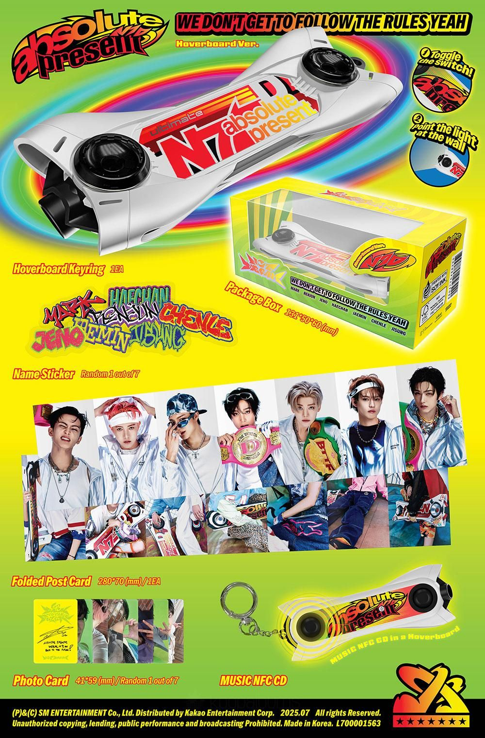 Альбом NCT DREAM - GO BACK TO THE FUTURE 5th Album HOVERBOARD Version