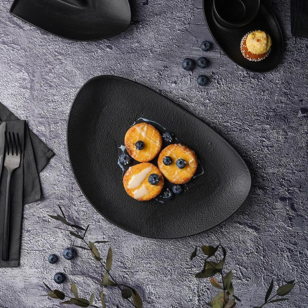 Блюдо овальное 29*20 см h3 см Side Up Smooth Black Raw Stellar P.L. Proff Cuisine [3]