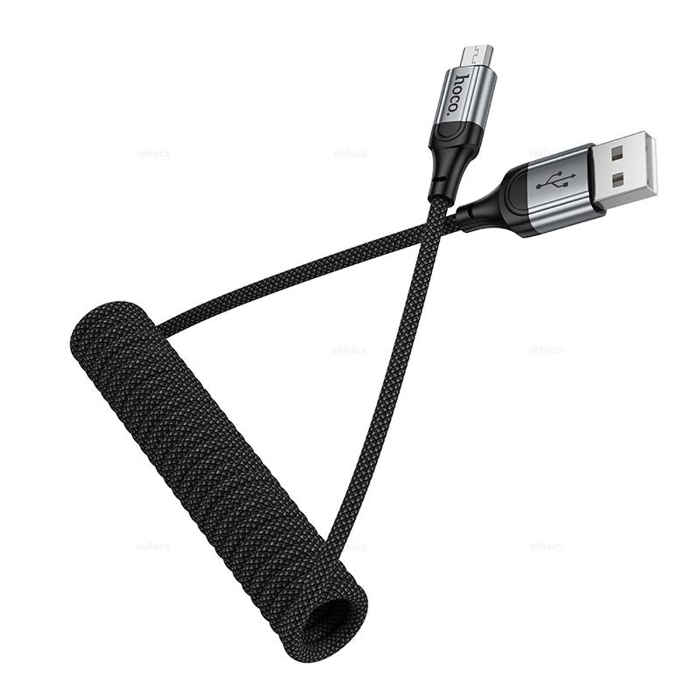Кабель USB на Micro Hoco X121 (black) (Краснодар склад)
