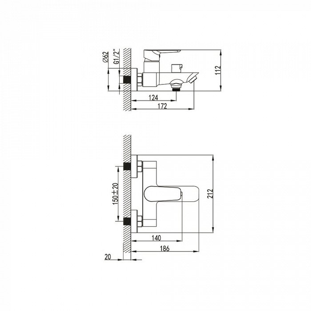 IDDIS Cloud Смеситель для ванны CLOWG02I02
