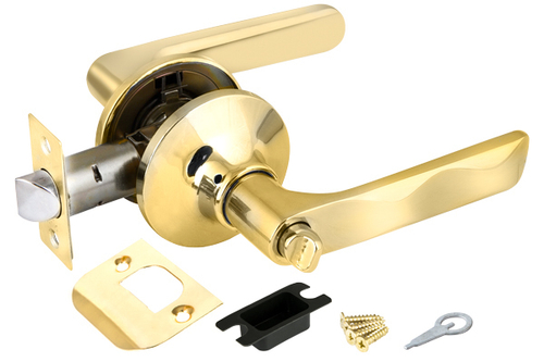 [ТОВАРА НЕТ В НАЛИЧИИ] Ручка-защелка фиксатор Пунто 6024 PB-B, цвет золото (гарантия - 1 месяц)