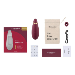 Бесконтактный клиторальный стимулятор Womanizer Premium 2 бордовый
