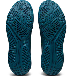 Мужские кроссовки теннисные Asics Gel-Challenger 14 - restful teal/safety yellow