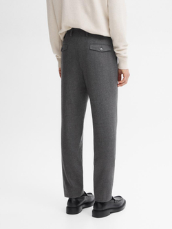 Massimo Dutti Костюмные брюки из смесовой шерсти, серый