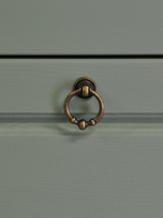 Обувница для прихожей Неаполь, 3 двери с ящиком, деревянная, зеленый