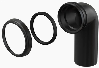 Уголок для инсталляции Ф90х90-90°  АВА SYSTEM  (9/1шт)