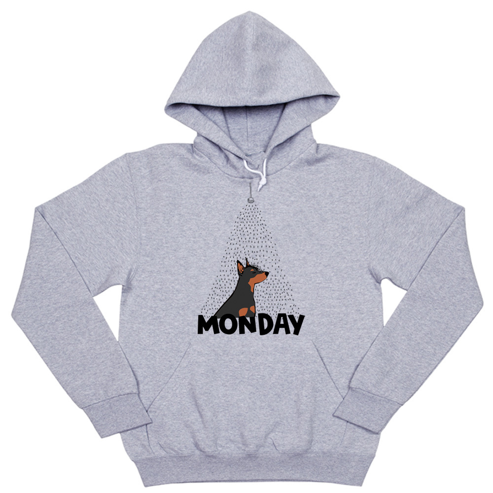 Толстовка "Цвергпинчер в понедельник"