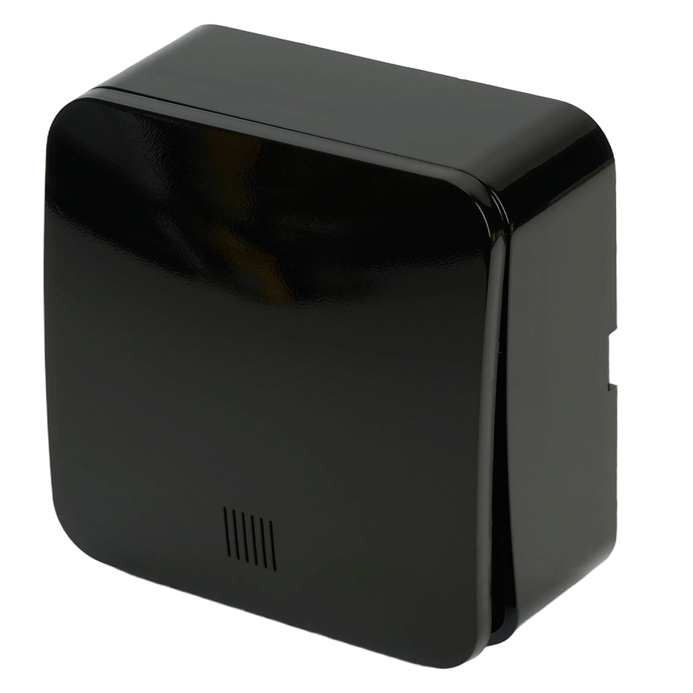 Выключатель открытой установки 1-клавишный с индикатором, STEKKER, 250В, 10А, IP20, серия София, черный, MSW10-11-20-02 49292