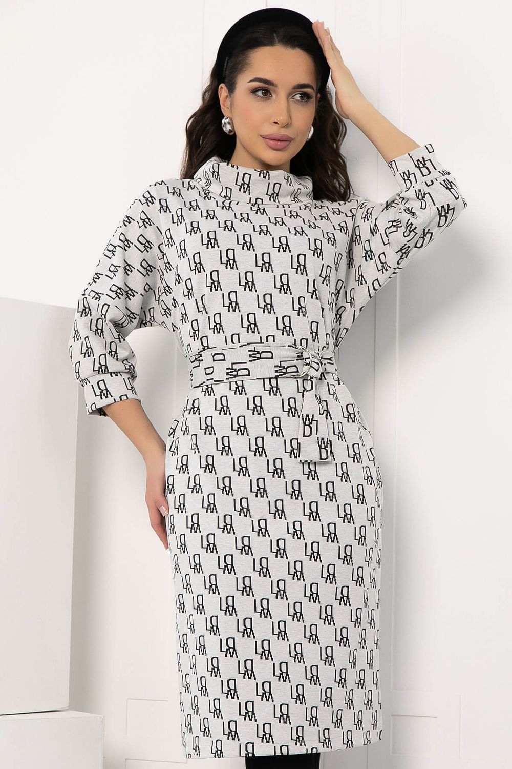 Платье Никс (светло-серое) П12755-4М LT Collection