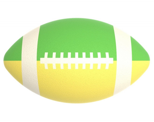 Резиновая фигура «Регбийный мяч»