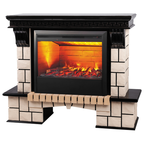 Каминокомплект Real Flame Stone 26 AO с очагом 3D Helios 26