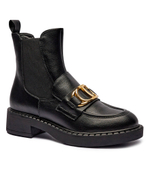 Кожаные челси TWINSET - черный(242TCP032)