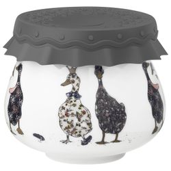 БАНКА LEFARD "FAMILY FARM" С СИЛИКОНОВОЙ КРЫШКОЙ 9*9*7,5 CM 300 МЛ