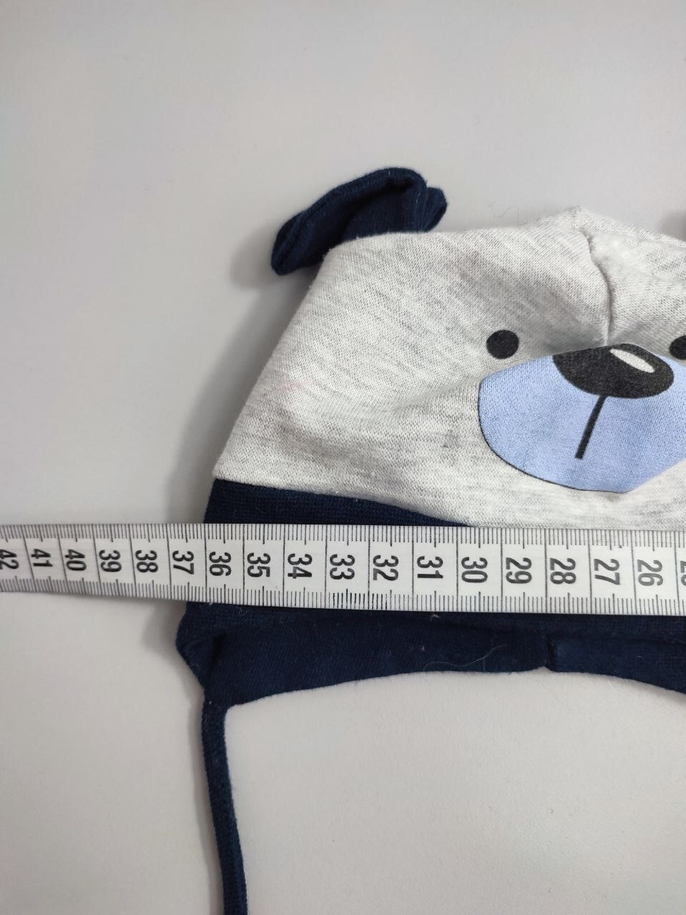 Шапка с мордочкой на 0/3 месяца