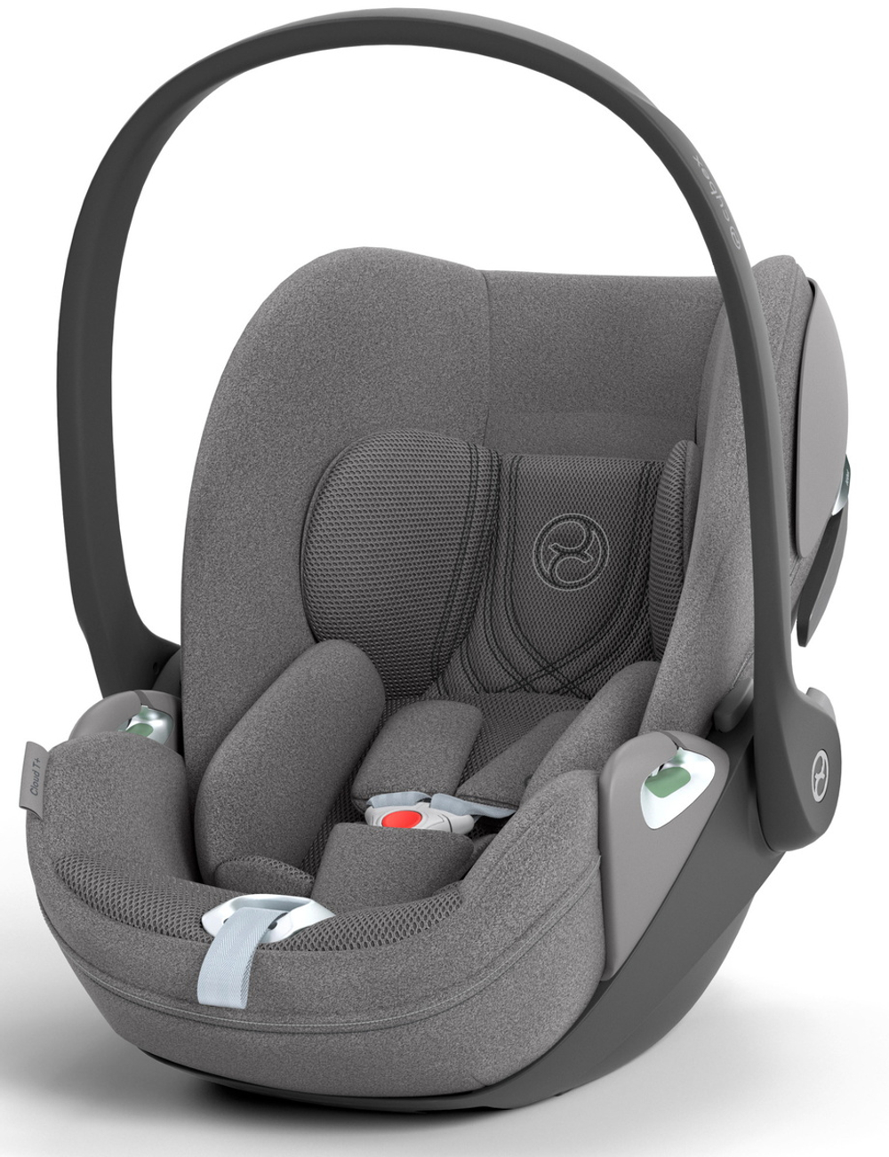 Коляска Cybex Coya Rosegold Frame Cloud T i-Size Mirage Grey Plus Mirage Grey с дождевиком и бампером