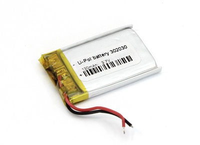 Аккумулятор Li-Pol (батарея) 3*20*30мм 2pin 3.7V/130mAh