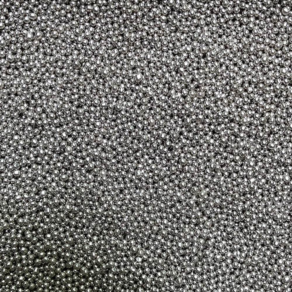 Посыпка кондитерская "Бусы серебряные 3мм" 50г