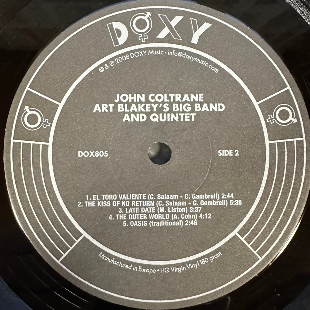 John Coltrane ‎– Art Blakey's Big Band And Quintet (Европа 2008г.)