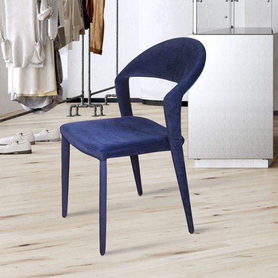 Стул Asti, бархат синий