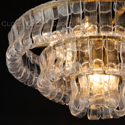 Люстра Cloyd NAMASTE C9 / Ø60 см - латунь - прозрачн.стекло (арт.11686)