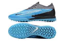 Шиповки Nike Phantom GX Elite TF (Черный+голубой)