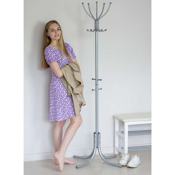 Вешалка напольная М 10 металлик